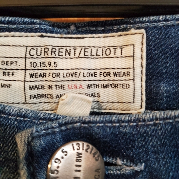 Current/Elliott The super highwaist ankle skinny jeans Sahara Destroy - Picture 5 of 13